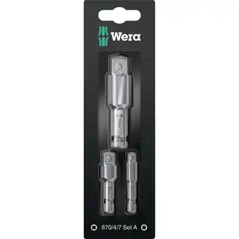 Netto Marken-Discount Wera Steckschlüssel Steckschlüssel Adapter-Satz 870/4/7 Set A SB Angebot