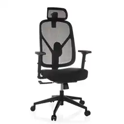 Netto Marken-Discount hjh OFFICE Profi Bürostuhl RALOO ECO Stoff / Netzstoff mit Armlehnen (höhenverstellbar) Angebot