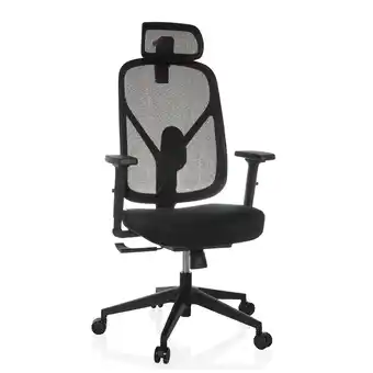 Netto Marken-Discount hjh OFFICE Profi Bürostuhl RALOO ECO Stoff / Netzstoff mit Armlehnen (höhenverstellbar) Angebot