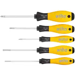 Netto Marken-Discount Wiha Schraubendreher Schraubendreher-Set SoftFinish ESD, 5-teilig Angebot