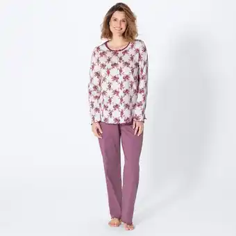 NKD Damen-Schlafanzug mit Rosenrautenprint, 2-teilig Angebot