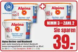 B1 Discount Baumarkt Alpina Decken- und Wandweiß Angebot
