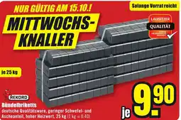 B1 Discount Baumarkt REKORD Bündelbriketts Angebot