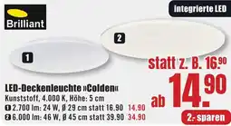 B1 Discount Baumarkt Brilliant LED-Deckenleuchte Colden Angebot