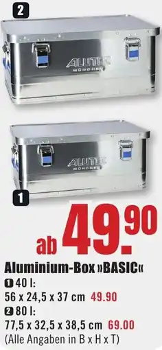 B1 Discount Baumarkt Aluminium-Box BASIC Angebot