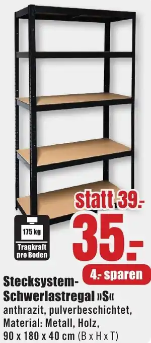 B1 Discount Baumarkt Stecksystem Schwerlastregal S Angebot