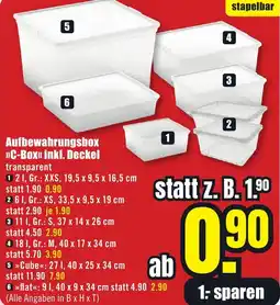 B1 Discount Baumarkt Aufbewahrungsbox C-Box inkl. Deckel Angebot