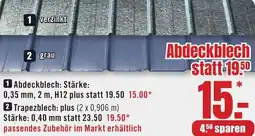 B1 Discount Baumarkt Abdeckblech Angebot