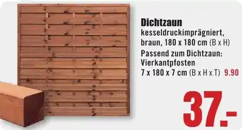 B1 Discount Baumarkt Dichtzaun Angebot