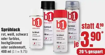 B1 Discount Baumarkt b1 Sprühlack Angebot