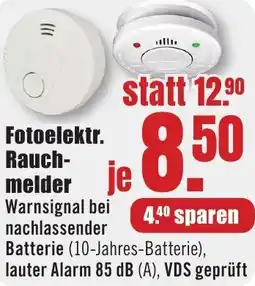 B1 Discount Baumarkt Fotoelektr. Rauchmelder Angebot