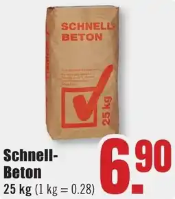 B1 Discount Baumarkt Schnell Beton Angebot