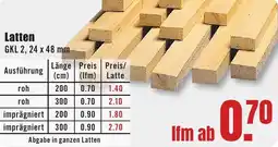 B1 Discount Baumarkt Latten Angebot