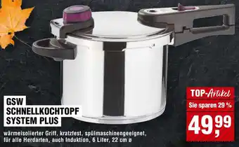 Handelshof GSW Schnellkochtopf system plus Angebot