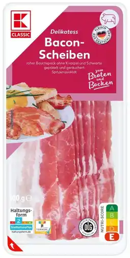 Kaufland K-Classic Bacon Scheiben Angebot