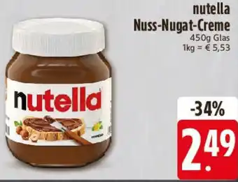 Edeka Nutella Nuss-Nugat-Creme Angebot