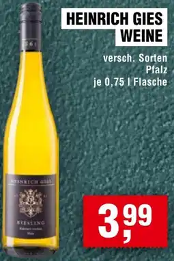 Handelshof Heinrich gies weine Angebot