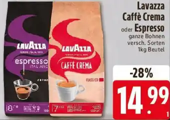 E-Center Lavazza Caffè Crema oder Espresso Angebot
