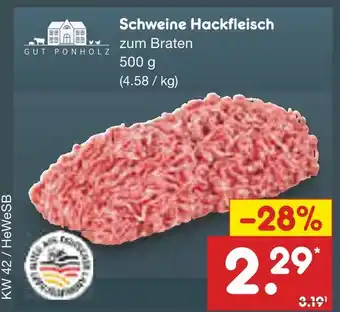 Netto Marken-Discount Gut ponholz schweine hackfleisch Angebot