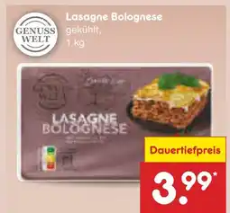 Netto Marken-Discount Genuss welt lasagne bolognese Angebot