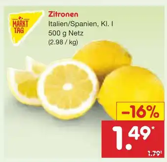 Netto Marken-Discount Markttag zitronen Angebot