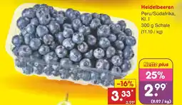 Netto Marken-Discount Heidelbeeren Angebot
