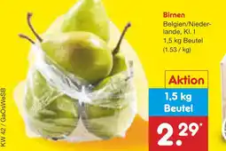 Netto Marken-Discount Birnen Angebot