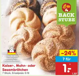 Netto Marken-Discount Kaiser-, mohn- oder sesambrötchen Angebot