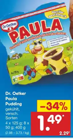 Netto Marken-Discount Dr. oetker paula pudding Angebot