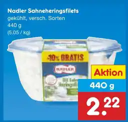Netto Marken-Discount Nadler sahneheringsfilets Angebot