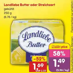 Netto Marken-Discount Landliebe butter oder streichzart Angebot