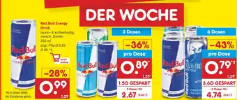 Netto Marken-Discount Red bull energy drink Angebot
