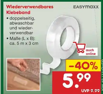 Netto Marken-Discount Easymaxx wiederverwendbares klebeband Angebot