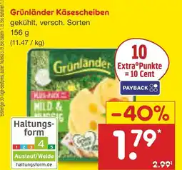 Netto Marken-Discount Grünländer käsescheiben Angebot