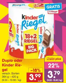 Netto Marken-Discount Kinder riegel Angebot