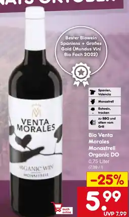 Netto Marken-Discount Bio venta morales monastrell organic do Angebot
