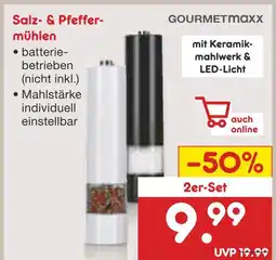 Netto Marken-Discount Gourmetmaxx salz- & pfeffermühlen Angebot