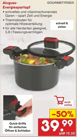 Netto Marken-Discount Gourmetmaxx aluguss-energiespartopf Angebot
