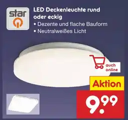 Netto Marken-Discount Star led deckenleuchte rund oder eckig Angebot