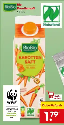 Netto Marken-Discount Biobio karottensaft Angebot