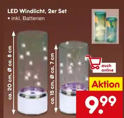 Netto Marken-Discount Led windlicht, 2er set Angebot