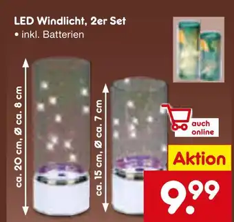 Netto Marken-Discount Led windlicht, 2er set Angebot