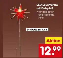 Netto Marken-Discount Led leuchtstern mit erdspieß Angebot