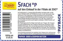 Netto Marken-Discount Payback 5fach °punkte Angebot