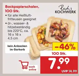 Netto Marken-Discount Rachs kochwerk backpapierschalen, 100 stk Angebot