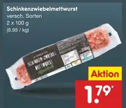 Netto Marken-Discount Schinkenzwiebelmettwurst Angebot