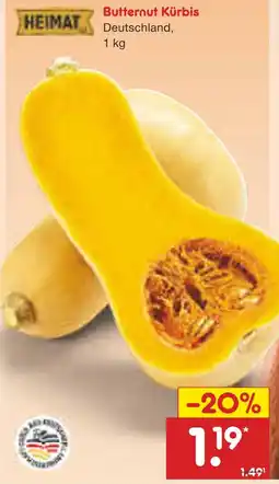 Netto Marken-Discount Heimat butternut kürbis Angebot