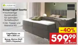 Netto Marken-Discount Juskys boxspringbett seattle Angebot