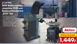 Netto Marken-Discount Weber pkw reifenmontiermaschine 1021 und radwuchtmaschine „eco“ set Angebot