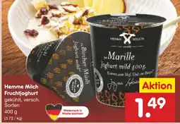 Netto Marken-Discount Hemme milch fruchtjoghurt Angebot
